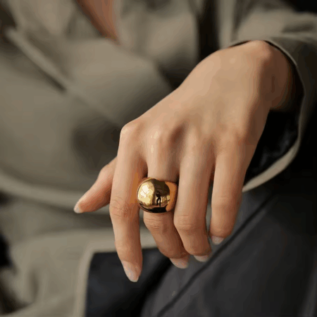 Anél Sorell banhado a Ouro 18K