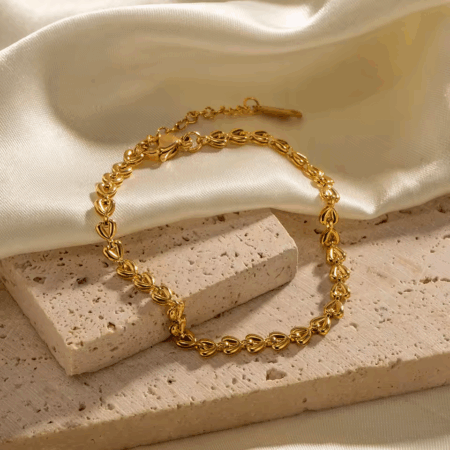 Pulseira banhada a Ouro 18K