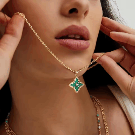 Colar Charm de Lausanne banhado a Ouro 18K