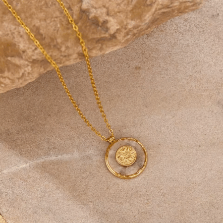 Colar Sol de Berna banhado a Ouro 18K