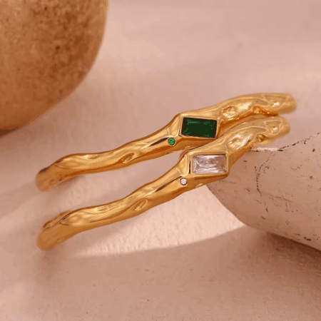 Pulseira Floresta de Arosa banhado a Ouro 18K